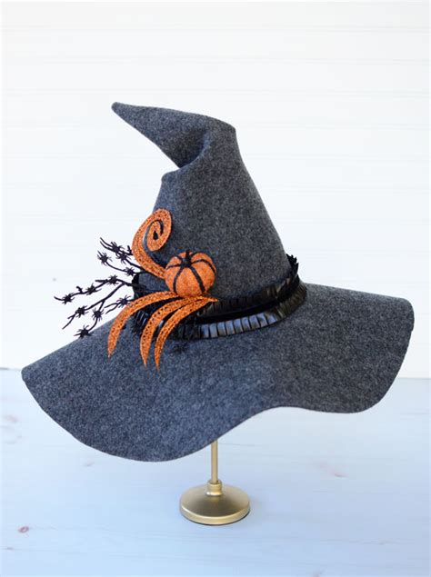 Transform into a witch with a homemade felt witch hat